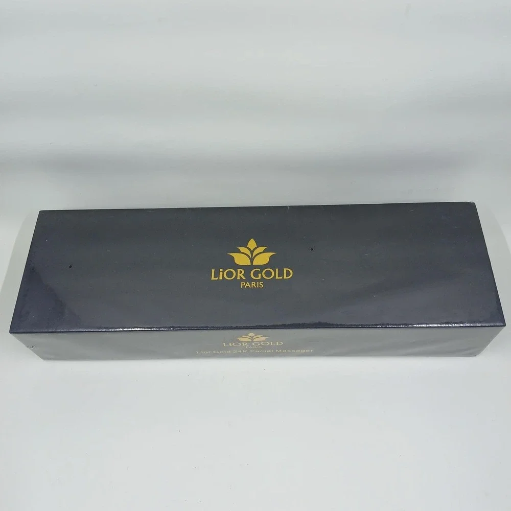 Lior Gold 24K Gold Facial Massager Face‎ Neck Vibrating T-Bar Anti-Aging Tool
